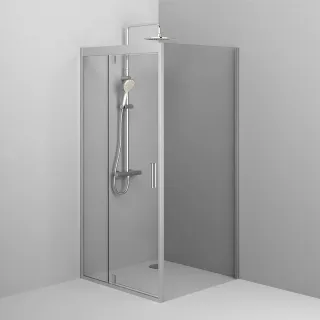 Душевой уголок AM.PM Gem W90G-404-090MT профиль серебристый 90х90 см